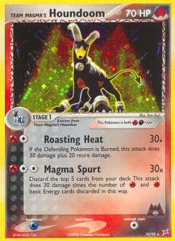 Team Magma's Houndoom (F/D) - EX Team Magma vs Team Aqua (Holo Rare) [MA-10]
