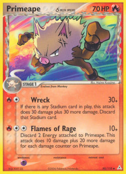 Primeape δ Delta Species - EX Holon Phantoms (Uncommon) [HP-50]