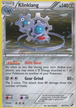 Klinklang - Black & White (Holo Rare) [BLW-76]