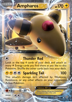 Ampharos EX - Ancient Origins (Ultra Rare) [AOR-27]