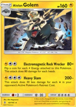 Alolan Golem - Guardians Rising (Holo Rare) [GRI-42]