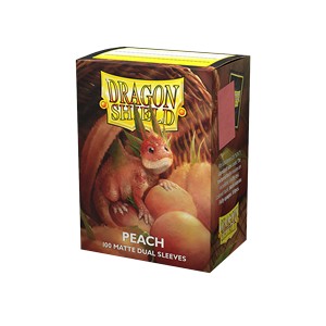 100 Dragon Shield Sleeves - Matte Dual Peach