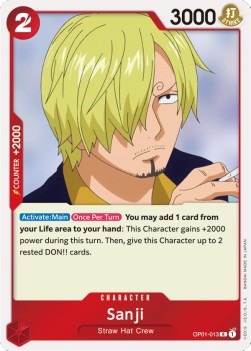 Sanji (OP01-013) (V.1) - Romance Dawn (Rare) [OP01-013]
