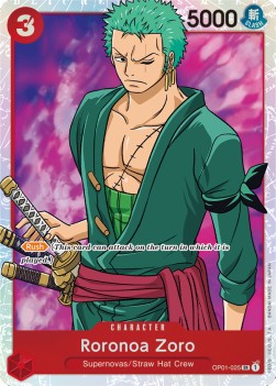 Roronoa Zoro (OP01-025) (V.1) - Romance Dawn (Super Rare) [OP01-025]