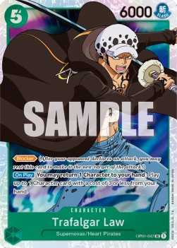 Trafalgar Law (OP01-047) (V.1) - Romance Dawn (Super Rare) [OP01-047]
