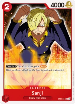 Sanji (ST01-004) (V.1) - Starter Deck: Straw Hat Crew (Common) [ST01-004]