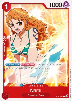 Nami (ST01-007) (V.1) - Starter Deck: Straw Hat Crew (Common) [ST01-007]