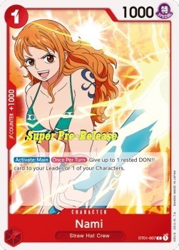 Nami (ST01-007) (V.2) - Starter Deck: Straw Hat Crew (Common) [ST01-007]