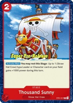 Thousand Sunny (ST01-017) (V.2) - Starter Deck: Straw Hat Crew (Common) [ST01-017]
