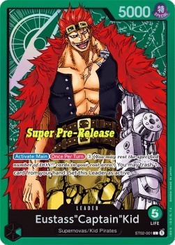 Eustass"Captain"Kid (ST02-001) (V.2) - Starter Deck: Worst Generation (Leader) [ST-02-001]