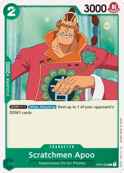 Scratchmen Apoo (ST02-008) (V.1) - Starter Deck: Worst Generation (Common) [ST-02-008]