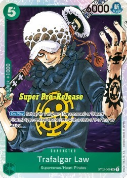 Trafalgar Law (ST02-009) (V.2) - Starter Deck: Worst Generation (Super Rare) [ST-02-009]