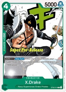 X.Drake (ST02-014) (V.2) - Starter Deck: Worst Generation (Common) [ST-02-014]