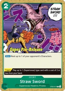 Straw Sword (ST02-017) (V.2) - Starter Deck: Worst Generation (Common) [ST-02-017]