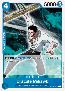 Dracule Mihawk (ST03-005) (V.1) - Starter Deck: The Seven Warlords of the Sea (Common) [ST-03-005]