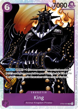 King (ST04-004) (V.1) - Starter Deck: Animal Kingdom Pirates (Super Rare) [ST-04-004]