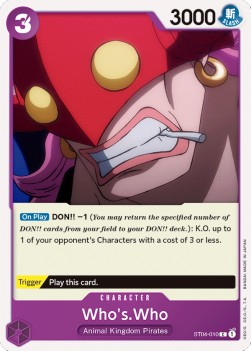 Who's.Who (ST04-010) (V.1) - Starter Deck: Animal Kingdom Pirates (Common) [ST-04-010]
