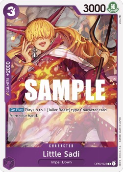 Little Sadi (OP02-073) (V.1) - Paramount War (Rare) [OP02-073]