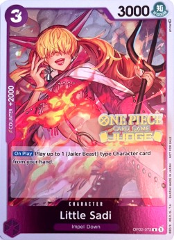 Little Sadi (OP02-073) - Judge Promos (Rare) [JDG-OP02-073]