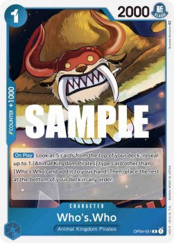 Who´s.Who (OP04-051) (V.1) - Kingdoms of Intrigue (Rare) [OP04-051]