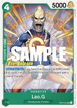 Lao.G (OP04-034) - Promos: Kingdoms of Intrigue (Uncommon) [OP04P-034]