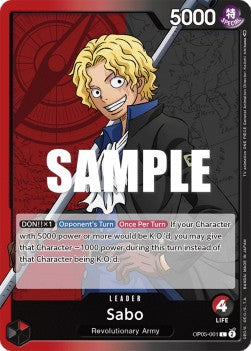 Sabo (OP05-001) (V.1) - Awakening of the New Era (Leader) [OP05-001]