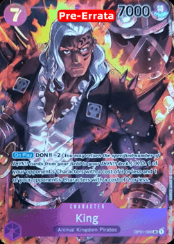 King (OP01-096) (V.2) - Romance Dawn (Pre-Errata) (Alternate Art) [OP01E-096]
