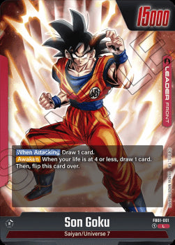 Son Goku // Son Goku (FB01-001)  (V.1 - Leader) - Awakened Pulse [Fusion World] (Leader) [FB01-001]