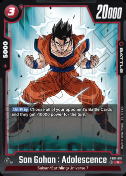 Son Gohan : Adolescence (FB01-016) - Awakened Pulse [Fusion World] (Rare) [FB01-016]