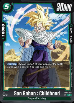 Son Gohan : Childhood (FB01-089) - Awakened Pulse [Fusion World] (Rare) [FB01-089]