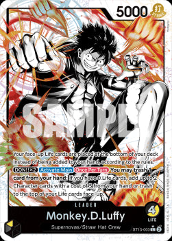 Monkey.D.Luffy (ST13-003) (V.2) - Ultra Deck: The Three Brothers (Alternate Art) [ST-13-003]