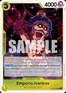 Emporio.Ivankov (ST13-005) (V.1) - Ultra Deck: The Three Brothers (Rare) [ST-13-005]