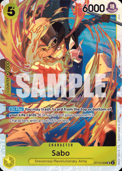 Sabo (ST13-008) (V.1) - Ultra Deck: The Three Brothers (Super Rare) [ST-13-008]