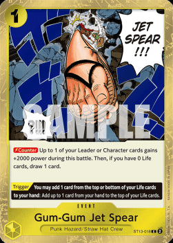 Gum-Gum Jet Spear (ST13-018) - Ultra Deck: The Three Brothers (Common) [ST-13-018]