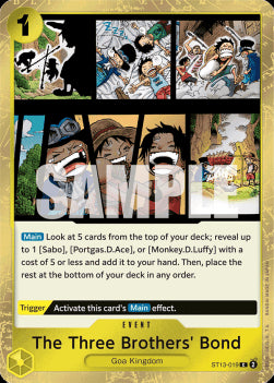 The Three Brothers' Bond (ST13-019) - Ultra Deck: The Three Brothers (Common) [ST-13-019]