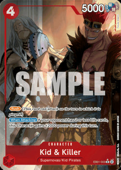 Kid & Killer (EB01-003) (V.2) - Memorial Collection (Alternate Art) [EB01-003]