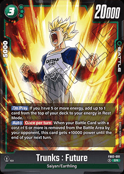 Trunks : Future (FB02-091)  (V.1 - Super Rare) - Blazing Aura [Fusion World] (Super Rare) [FB02-091]