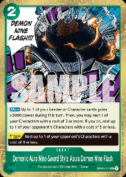 Demonic Aura Nine-Sword Style Asura Demon Nine Flash (OP07-036) - 500 Years into the Future (Rare) [OP07-036]