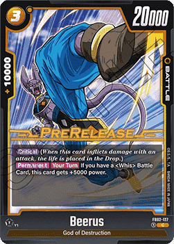 Beerus (FB02-127) - Promos: Blazing Aura [Fusion World] (Common) [FB02P-127]