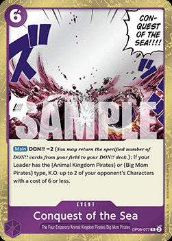 Conquest of the Sea (OP08-077) - Two Legends (Rare) [OP08-077]