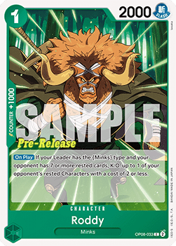 Roddy (OP08-033) - Promos: Two Legends (Common) [OP08P-033]