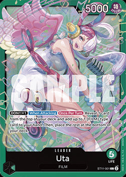 Uta ( ST11-001) - Starter Deck: Green Uta (Leader) [ST-16-ST11-001]