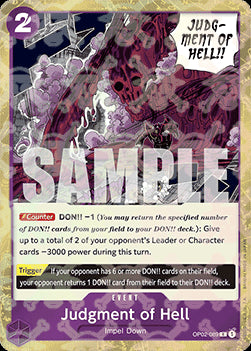 Judgment of Hell (OP02-089) (V.2) - The Best (Rare) [PRB01-OP02-018]