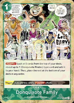Donquixote Family (OP04-036) (V.2) - The Best (Common) [PRB01-OP04-036]