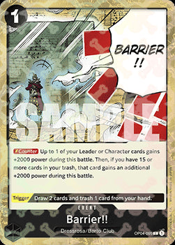 Barrier!! (OP04-095) (V.2) - The Best (Common) [PRB01-OP04-095]