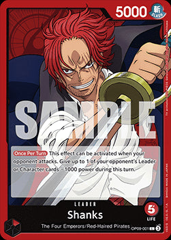 Shanks (OP09-001) (V.1) - Emperors in the New World (Leader) [OP09-001]