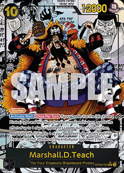 Marshall.D.Teach (OP09-093) (V.4) - Emperors in the New World (Manga Rare) [OP09-093]