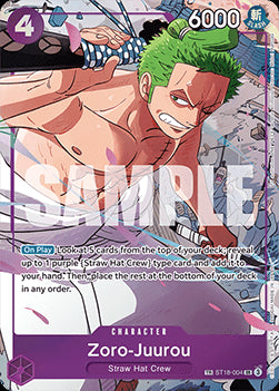 Zoro-Juurou (ST18-004) - Emperors in the New World (Special Rare) [OP09-ST18-004]