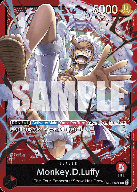 Monkey.D.Luffy (ST21-001) (V.1) - Starter Deck: EX Gear 5 (Leader) [ST-21-001]