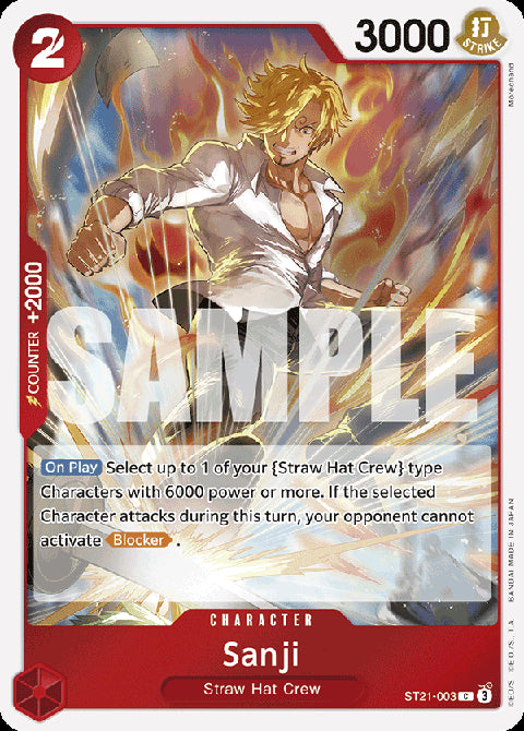 Sanji (ST21-003) (V.1) - Starter Deck: EX Gear 5 (Common) [ST-21-003]